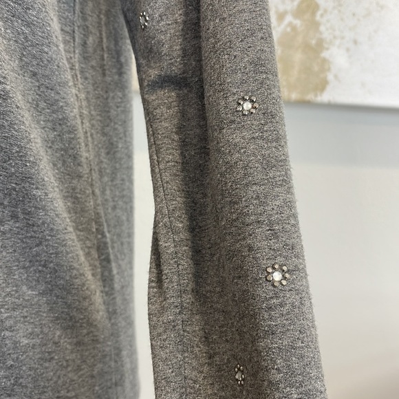 Baily 44 Flower Studded Long Sleeve Top - Picture 2 of 5